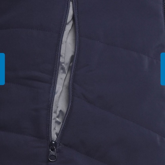 DECATHLON women Tracking padded jacket MT50 navy blue - Picture 9 of 13